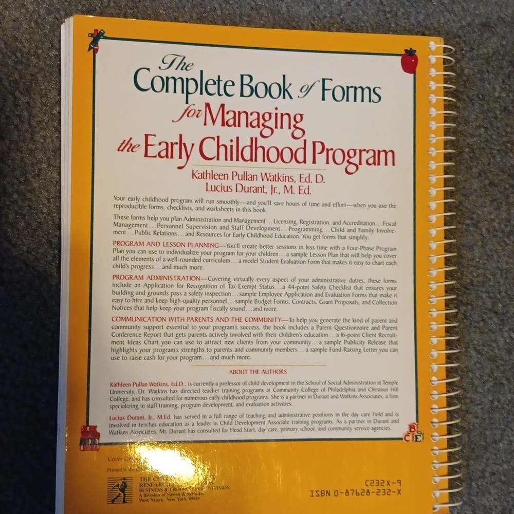 The complete book of forms for Managing the Early Childhood Program - Picture 5 of 5